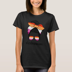 T-shirt Maman lesbienne chignon cheveux décoiffés LGBTQ so