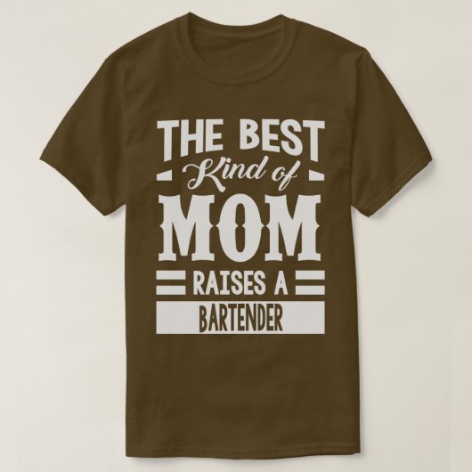T-shirt Maman lève le barman (Design devant)