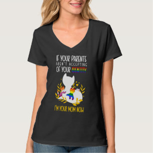 T-shirt Maman LGBTQ Femme Lesbienne Épouse Fierté Famille 