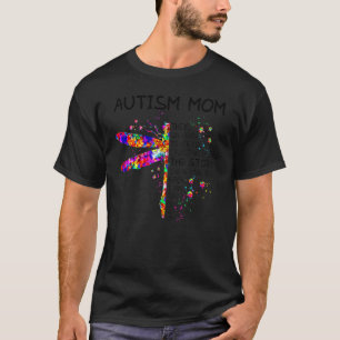 T-shirt Maman Libellule Autisme Chignon En Désordre Journé