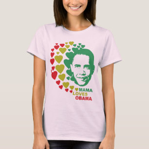 T-shirt Maman Loves Barack Obama