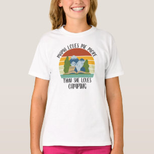 T-shirt Maman M'Aime Plus Qu'Elle N'Aime Le Camping