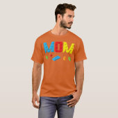 T-shirt Maman maître constructeur briques de construction (Devant entier)