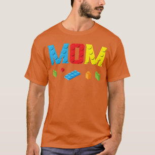 T-shirt Maman maître constructeur briques de construction