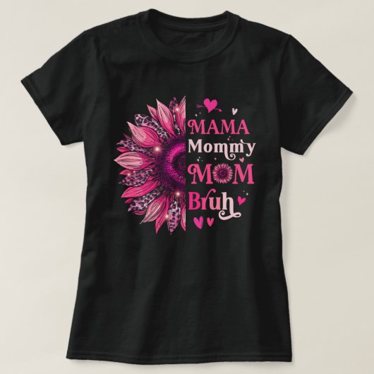 T-shirt Maman Maman Maman Bruh, Maman Slang Cadeau (Design devant)