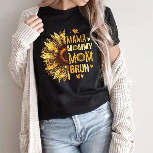 T-shirt Maman Maman Maman Maman Bruh Chemise, Maman Et Moi