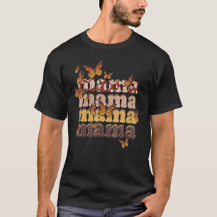 T-shirt Maman Maman Papillon Bohème Maman Léopard Vache Im