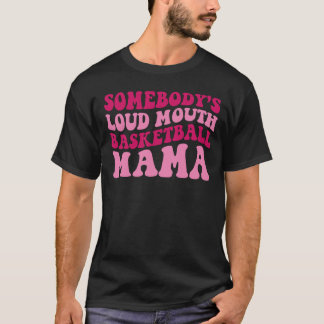 T-shirt Maman maman Super de Basketball à bouche forte
