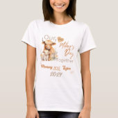 T-shirt Maman Matching Highland OurFirstMother's Day Toget (Devant)