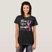 T-shirt Maman Mère Cancer du sein Lutter Conscience Fils d (Devant entier)