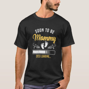 T-shirt Maman mère enceinte bébé chargement attendu maman
