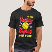 T-shirt Maman Mères Softball Voices hurler Vêtements (Devant)