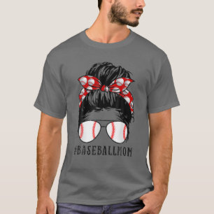 T-shirt Maman Messy Bun Fier Mama Scarf S