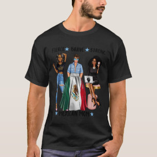 T-shirt Maman Mexicaine Du Mexique Cheveux Afro De Femmes