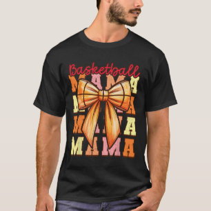 T-shirt Maman Mignonne Coquette Nœud Jour de Match Croquis