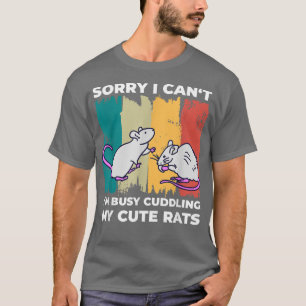 T-shirt Maman mignonne Rat dit pour papa rat et amoureux d