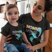 T-shirt Maman & Mini Sirène Matching Parent Enfant Maman B