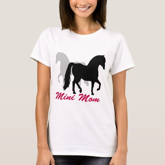 T-shirt Maman miniature de cheval (Devant)