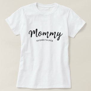 T-shirt Maman Modern Mom Kids Noms de la Fête des mères