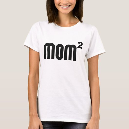T-shirt Maman Mom2 carrée exponentiellement (Devant)