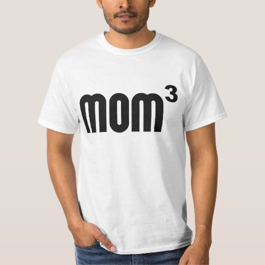T-shirt Maman Mom3 cubée exponentiellement (Devant)
