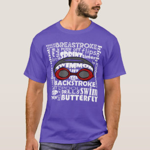 T-shirt Maman nageuse drôle lunettes de sport de natation 