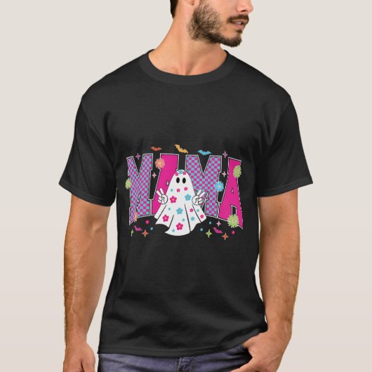 T-shirt Maman néon Halloween Mini (Devant)