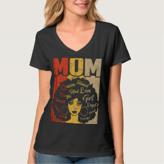 T-shirt Maman noire Afro Fête des mères afro-américaines