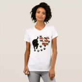 T-shirt Maman noire de laboratoire (Devant entier)