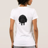 T-shirt Maman noire de Labrador (Dos)