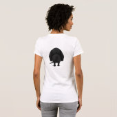 T-shirt Maman noire de Labrador (Dos entier)