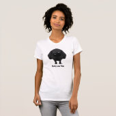 T-shirt Maman noire de Labrador (Devant entier)