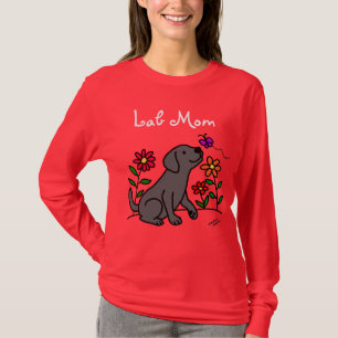 T-shirt Maman noire et vert de laboratoire