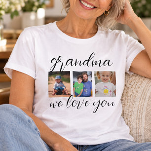 T-shirt Maman Nous T'Aimons Collage De Photos
