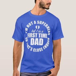 T-shirt Maman Nouveau Papa pour la première fois d'être hé