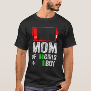 T-shirt Maman of 1 Boy 2 girl from kid Fête des mères Birt
