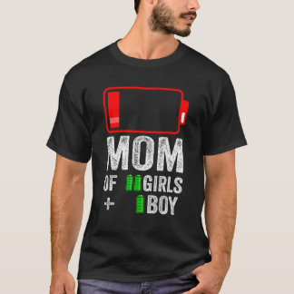 T-shirt Maman of 1 Boy 2 girl from kid Fête des mères Birt