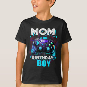 T-shirt Maman Of Anniversaire Garçon Jeu Vidéo Corresponda