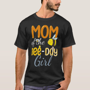 T-shirt Maman Of Bee Day Girl Floral Family Hive Party Bir