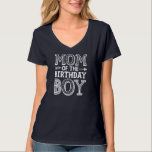 T-shirt Maman of the Birthday Boy Funny Mother Mama Family<br><div class="desc">Maman de l'anniversaire garçon drôle Mère Mère Mama famille jumelage</div>