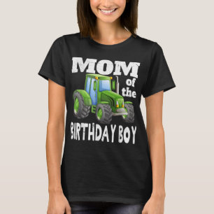 T-shirt Maman of the Birthday Boy Kids Farm Tractor ID de 