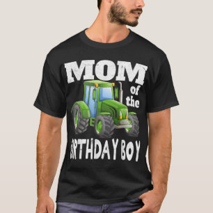 T-shirt Maman of the Birthday Boy Kids Farm Tractor ID de 