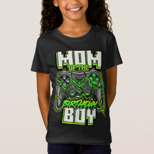 T-Shirt Maman of the Birthday Boy Matching Family Vidéo Je
