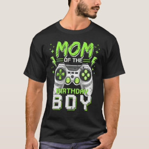 T-shirt Maman of the Birthday Boy Matching Video Gamer Bir