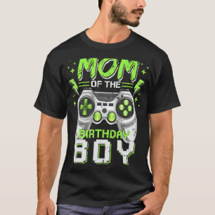 T-shirt Maman of the Birthday Boy Matching Video Gamer Bir