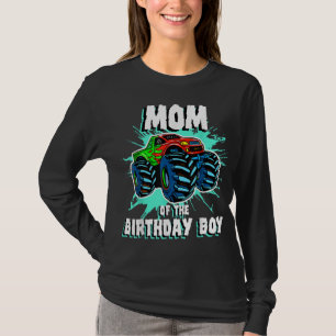 T-shirt Maman of the Birthday Boy Monster Truck Birthday P