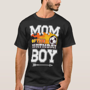 T-shirt Maman of the Birthday Boy Soccer Sport Matching Fa