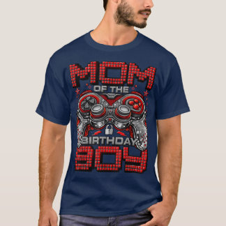 T-shirt Maman of the Birthday Boy Vidéo Gamer Anniversaire