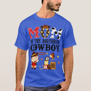 T-shirt Maman of the Birthday Cowboy 1st Birthday Cowb