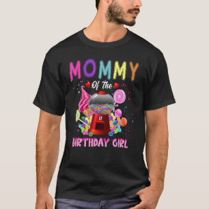 T-shirt Maman Of The Birthday Girl lollipop Candy Annivers